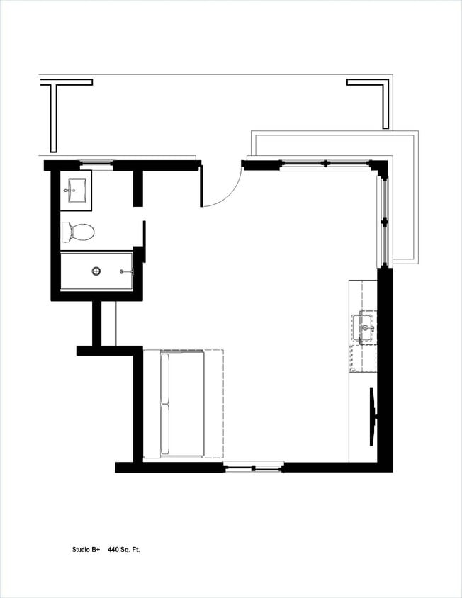 Floor Plan - Studio B XL