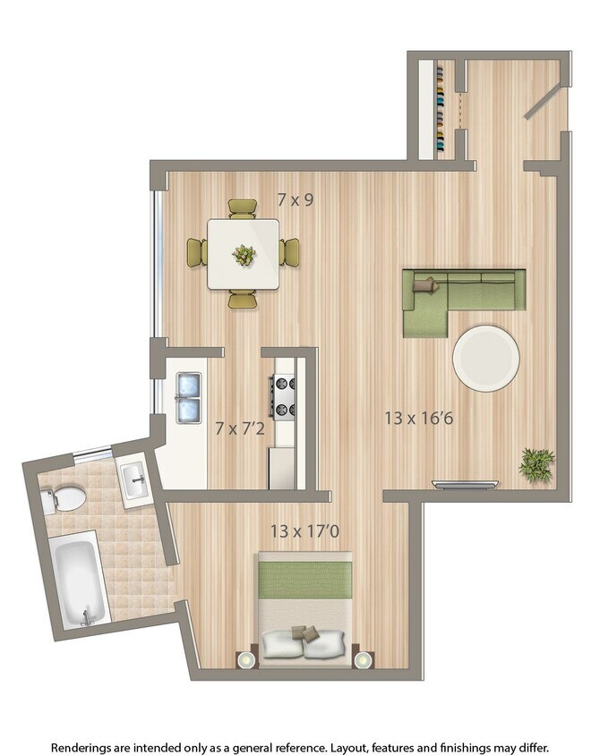 Floor Plan - Studio D