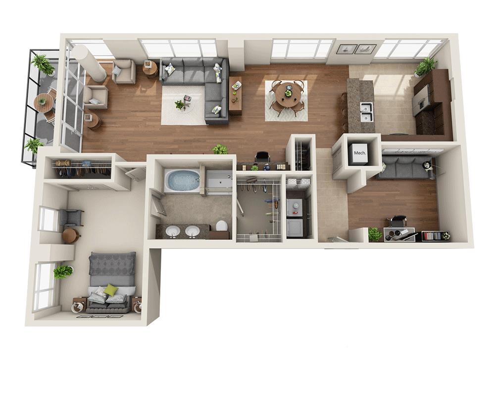Floor Plan - Plan N (A1DD)