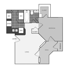 Floor Plan - A1 - The Blake