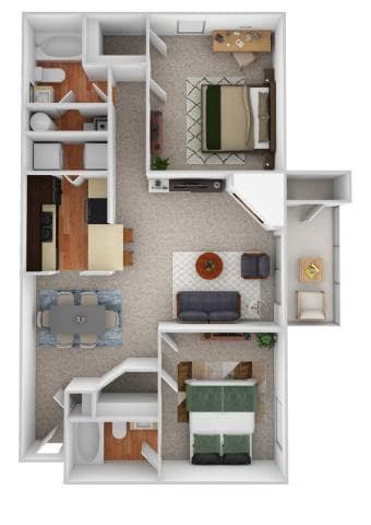 Floor Plan - B2S - River Birch w/Sunroom