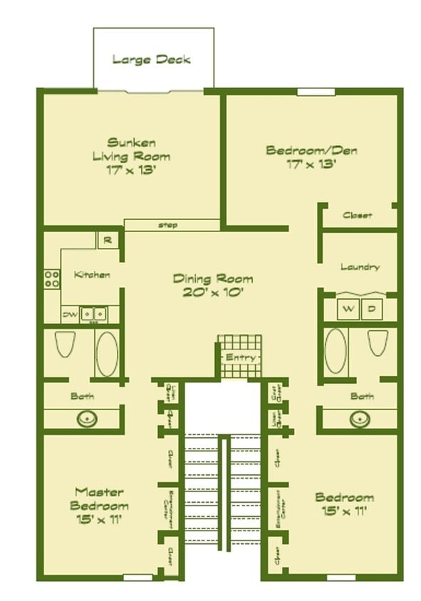 Floor Plan - 3 Bed / 2 Bath