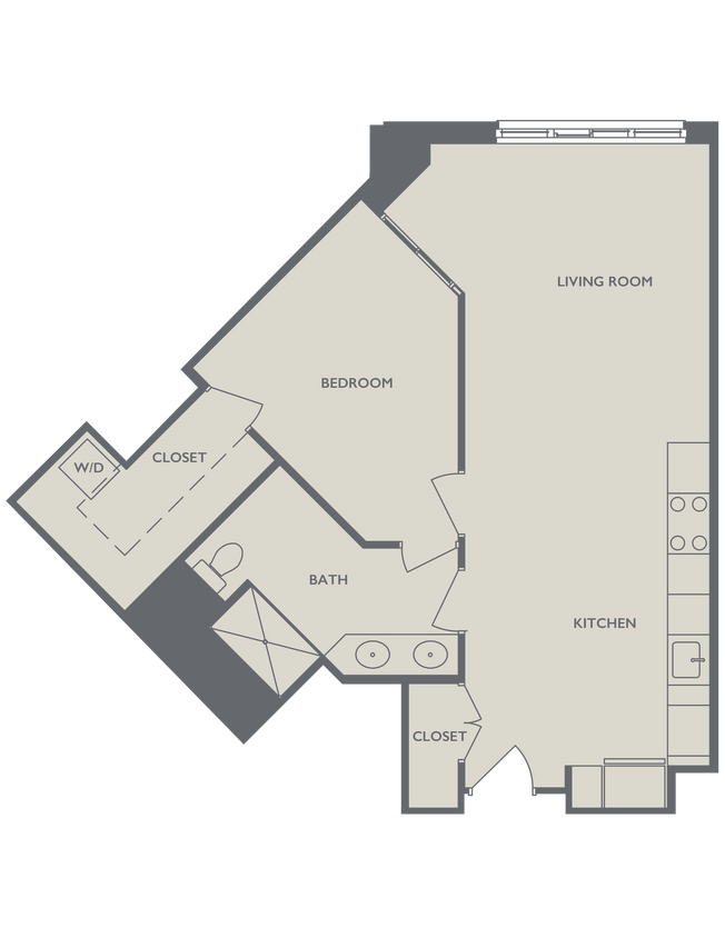 Floor Plan - One Bedroom A