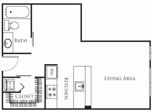 Floor Plan - Micro Studio - LA2