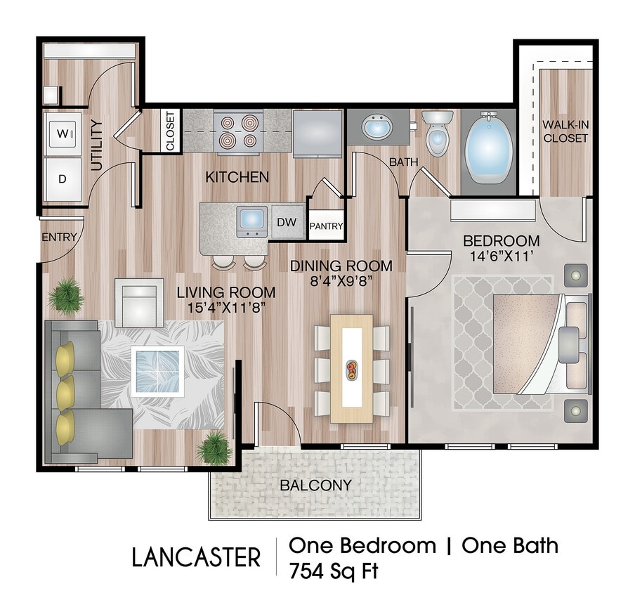 754 Square Feet - Lancaster
