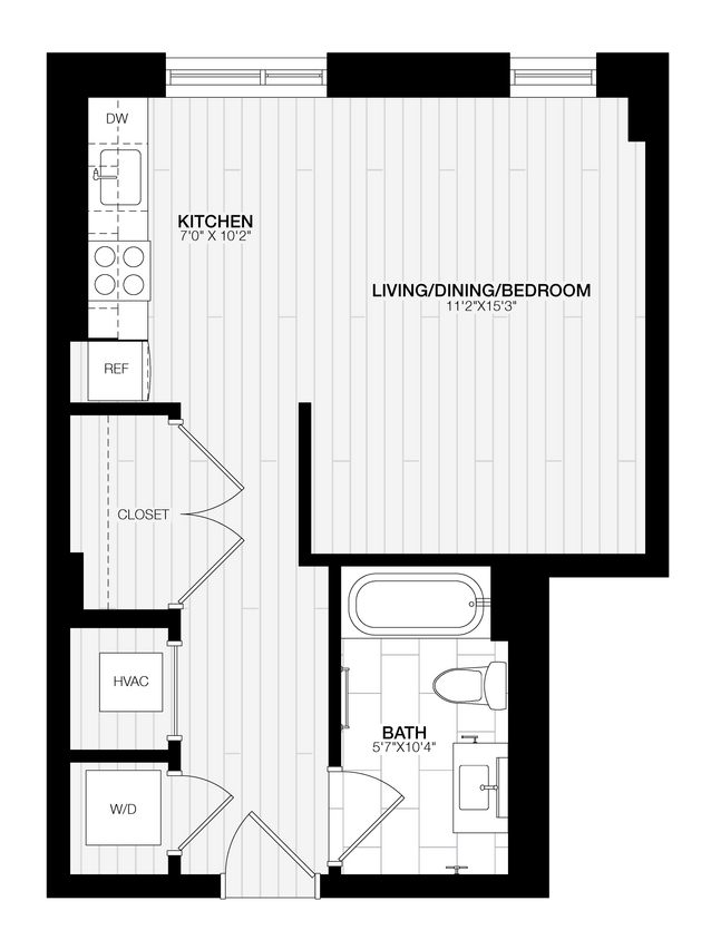 Floor Plan - Studio Loft-A2-G