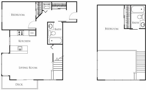 Floor Plan - One Bed - F2B