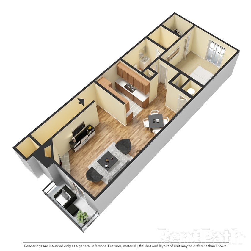 One bedrrom - 1 Bd Down (pta1)