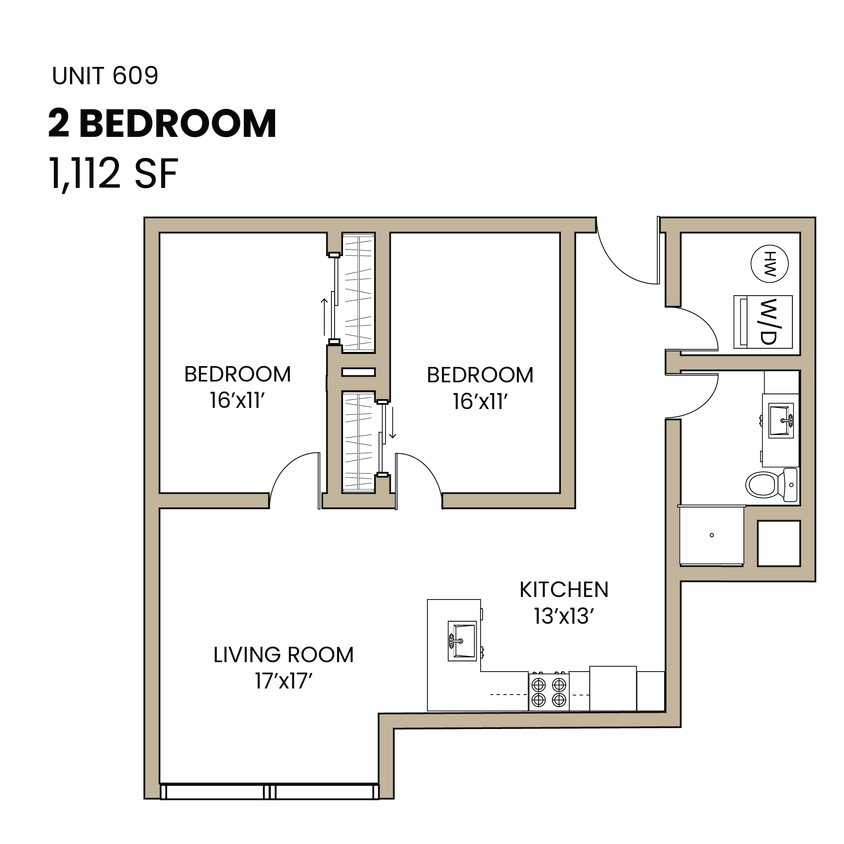 Two Bedroom Example - Timberline