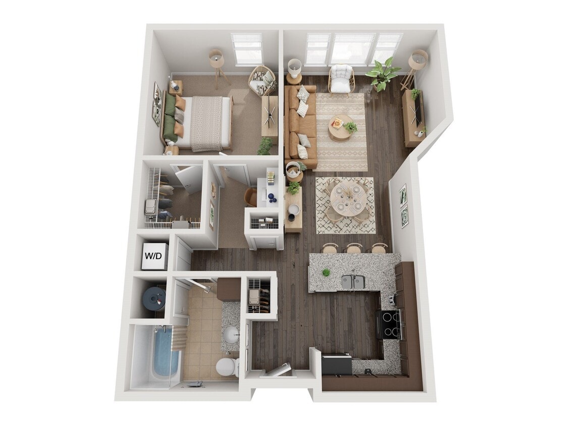 Floor Plan - 1x1 F