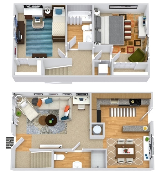 Floor Plan - Bartlett Townhouse