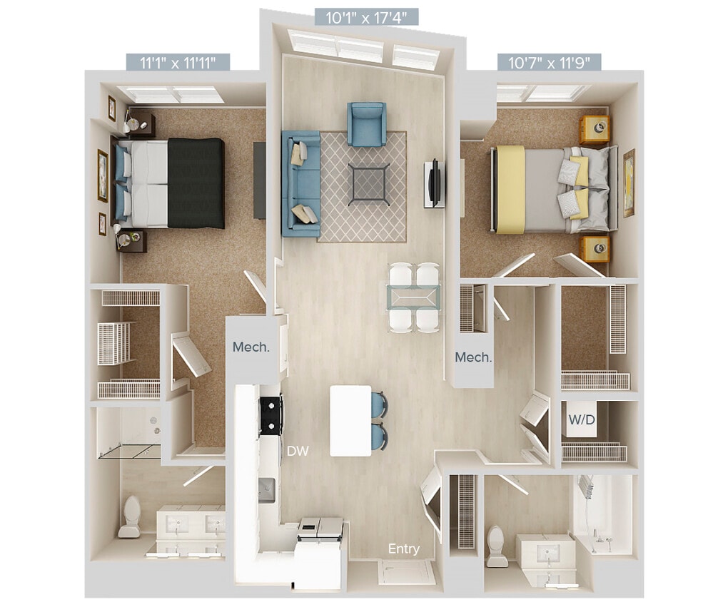 Floor Plan - B1U-1067
