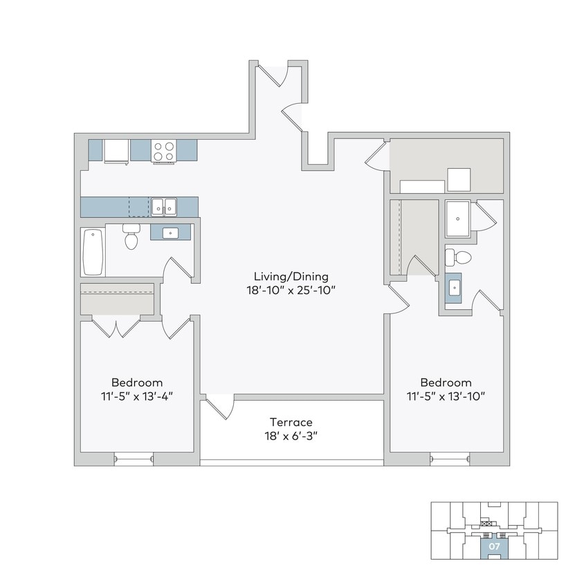 Floor Plan - 301e-2bF