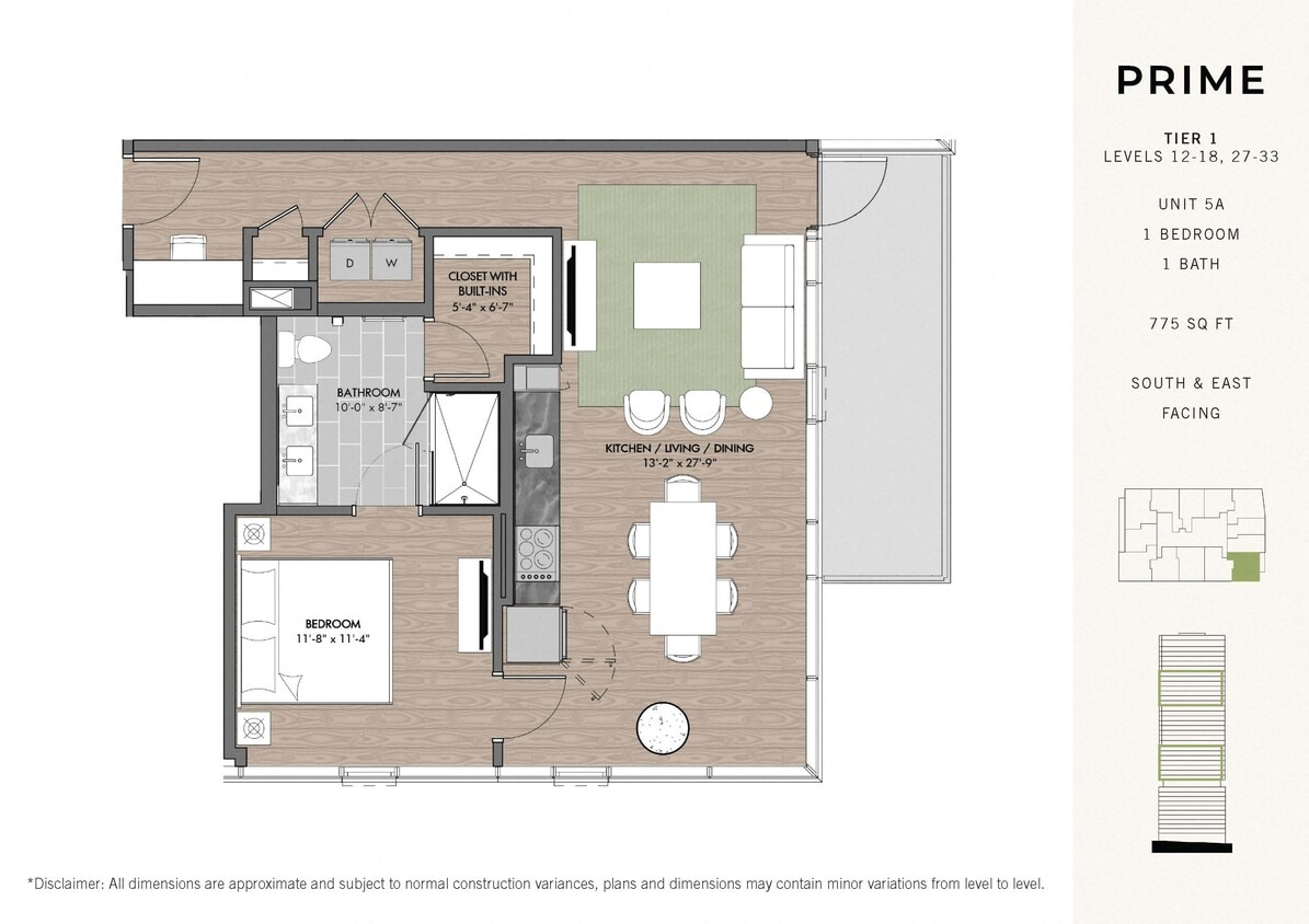 Floor Plan - Prime One BR Stack 05