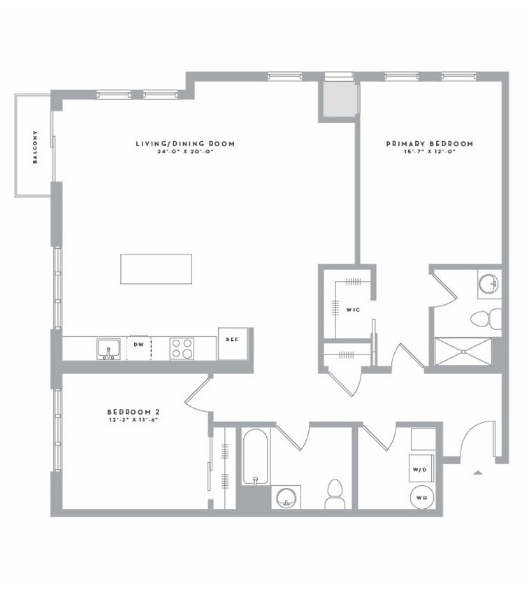 A2B11 floor plan Harrison Yards - A2B11