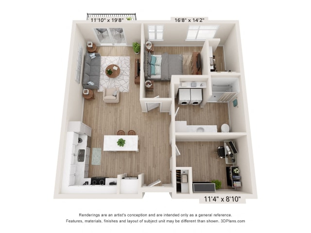 Floor Plan - Olympia + Den