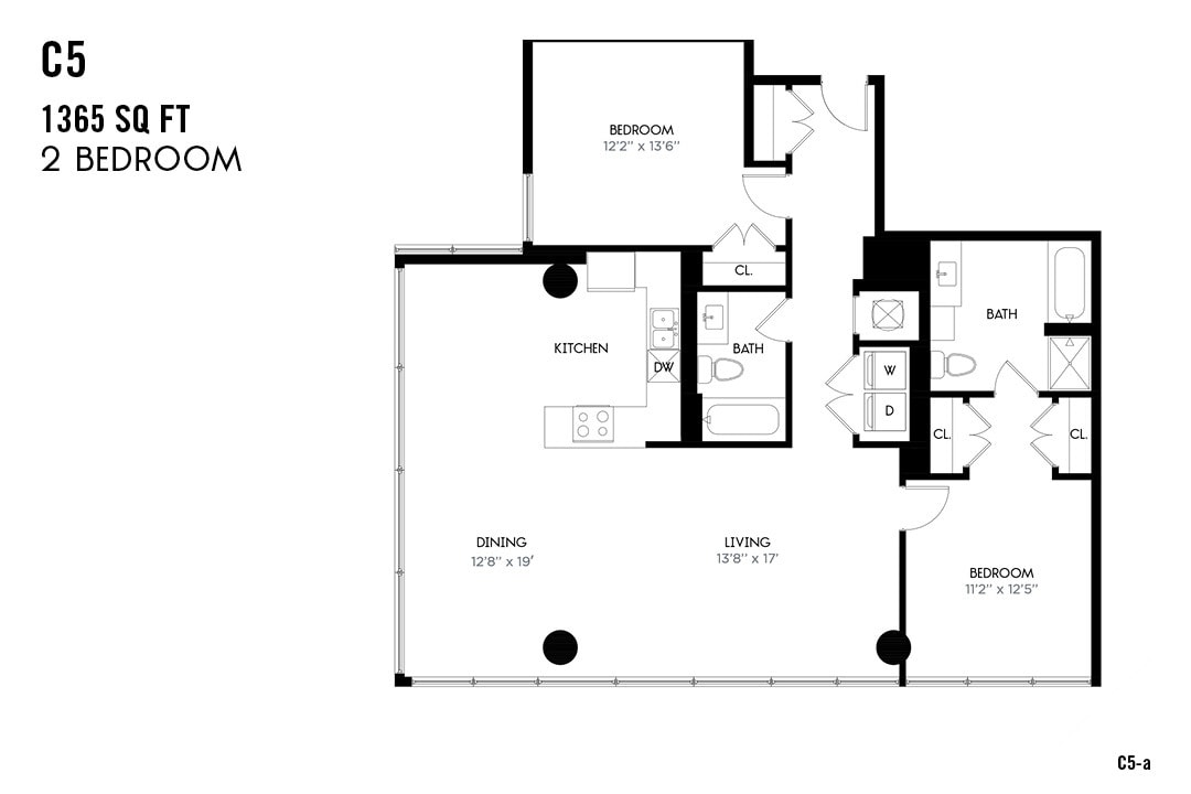 Floor Plan - Two Bedroom C5