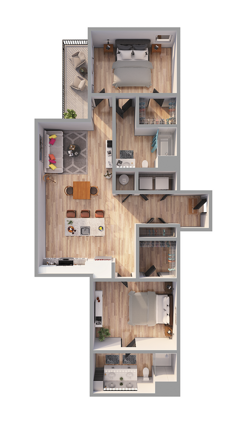 Emerson at Montford Park - B12 Floor Plan - B12