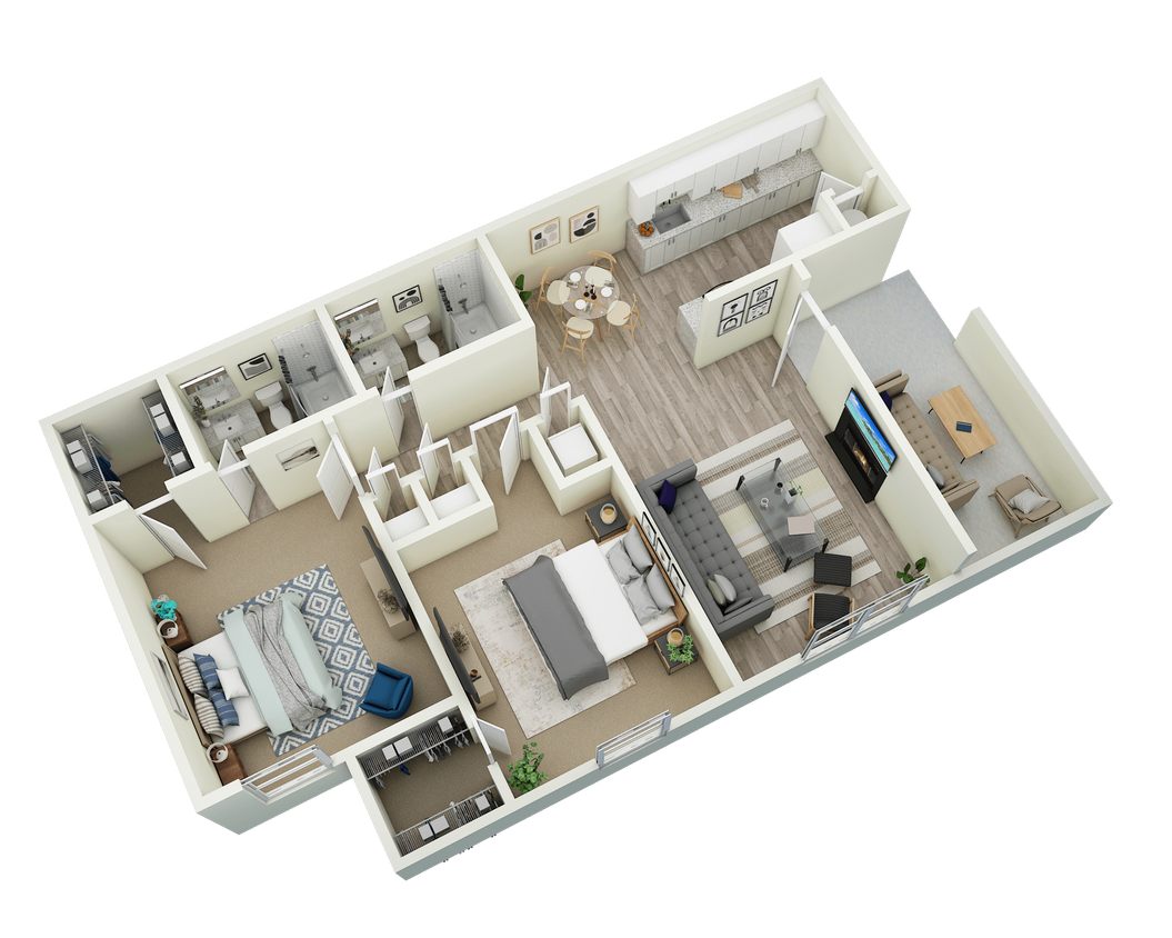 Floor Plan - Two Bedroom