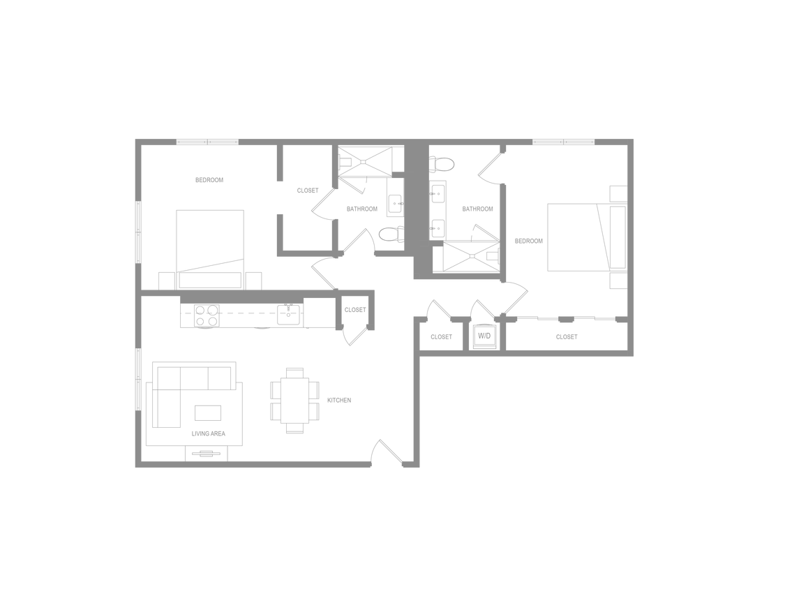 Floor Plan - Alta 2 Bedroom W