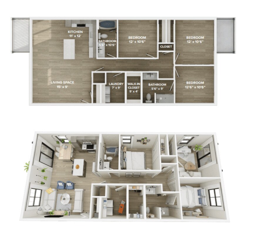 Floor Plan - Capri 1A