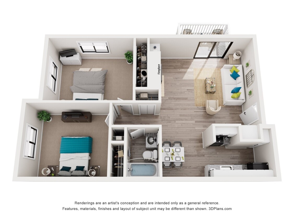 Floor Plan - Two Bedroom