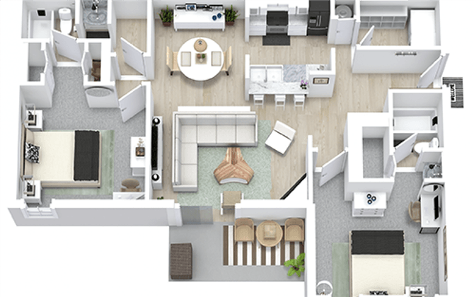 Floor Plan - Foxtail Palm Renovated