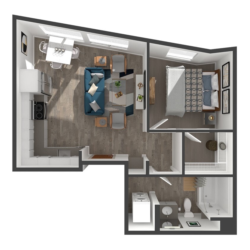 Floor Plan - 1 Bed/1 Bath-A5.2
