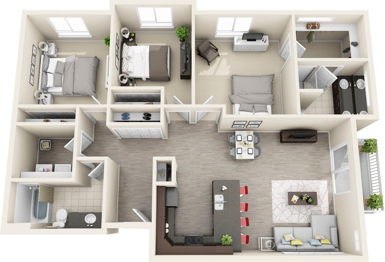 Floor Plan - Fritz (3B)
