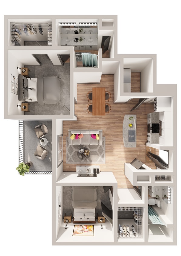 Legacy North - B2RR1 Floor Plan - B2R