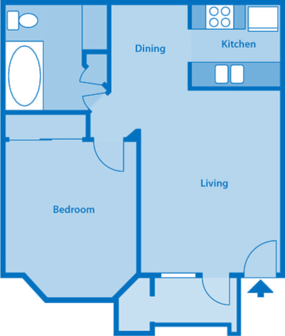 Floor Plan - 1C | One Bedroom