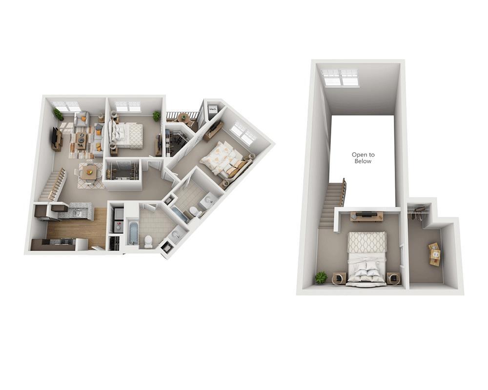 Floor Plan - Brook Meadows Loft (B2CL)