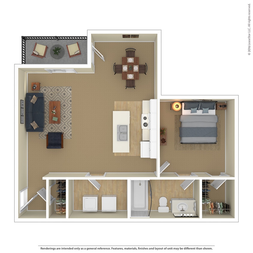 Floor Plan - 1 Bedroom