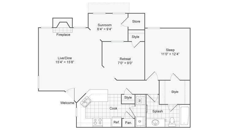 One Bedroom 890 - Onyx