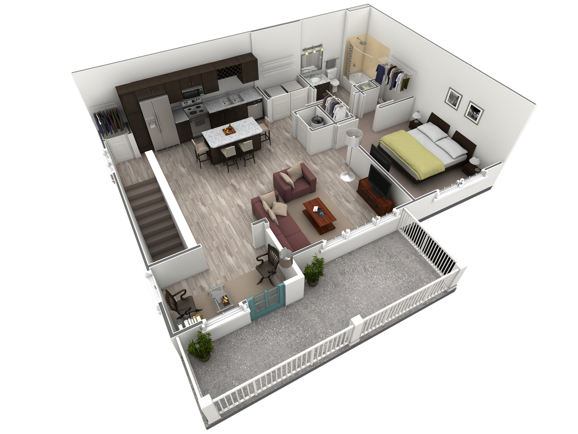 Floor Plan - 1 BR Grand Overlook