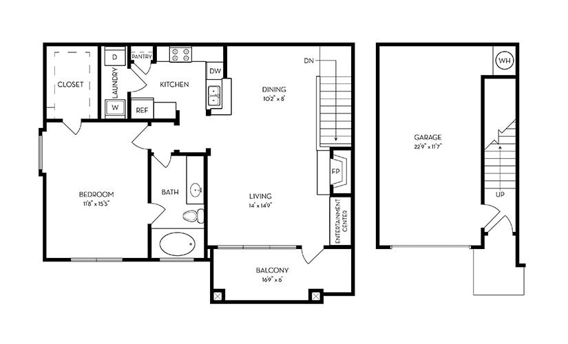 Floor Plan - Merlot Renovated