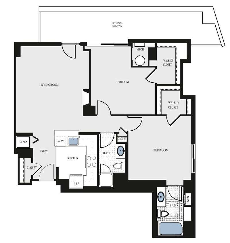 Floor Plan - 2 Bed/2 Bath - bcj5