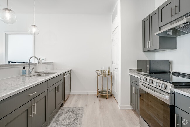 2BR 2BA - 1,012SF - Kitchen - Flats at Powell
