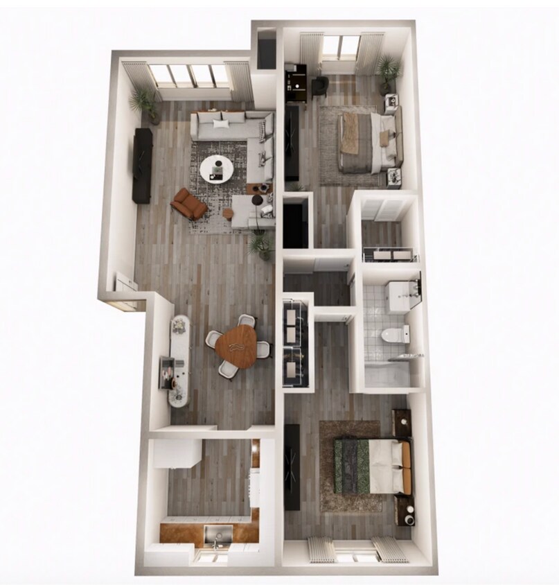 2 Bedroom 1 Bathroom - 2 Bed 1 Bath