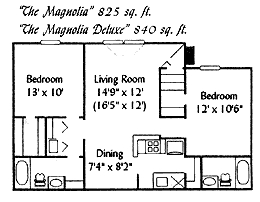Floor Plan - 2x2 Classic