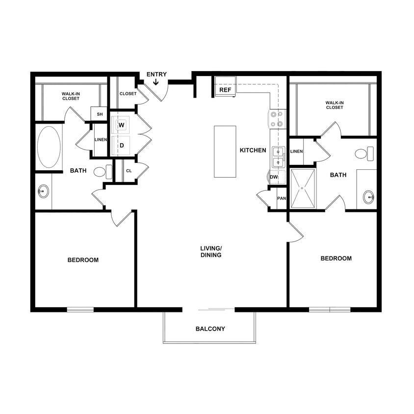 2 Bedroom B4 - B4