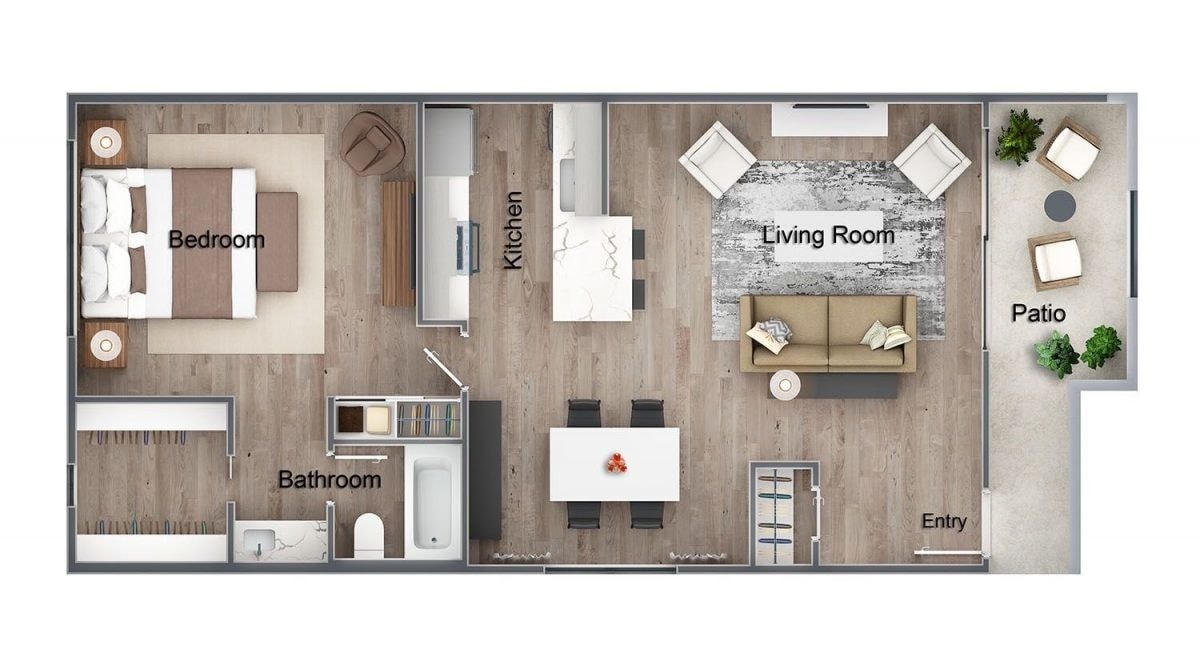 Del Mar - 1 Bedroom Large