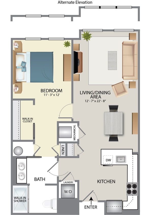 Floor Plan - A1A-W