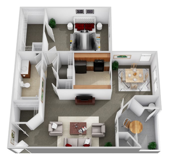 Floor Plan - 1 Bedroom