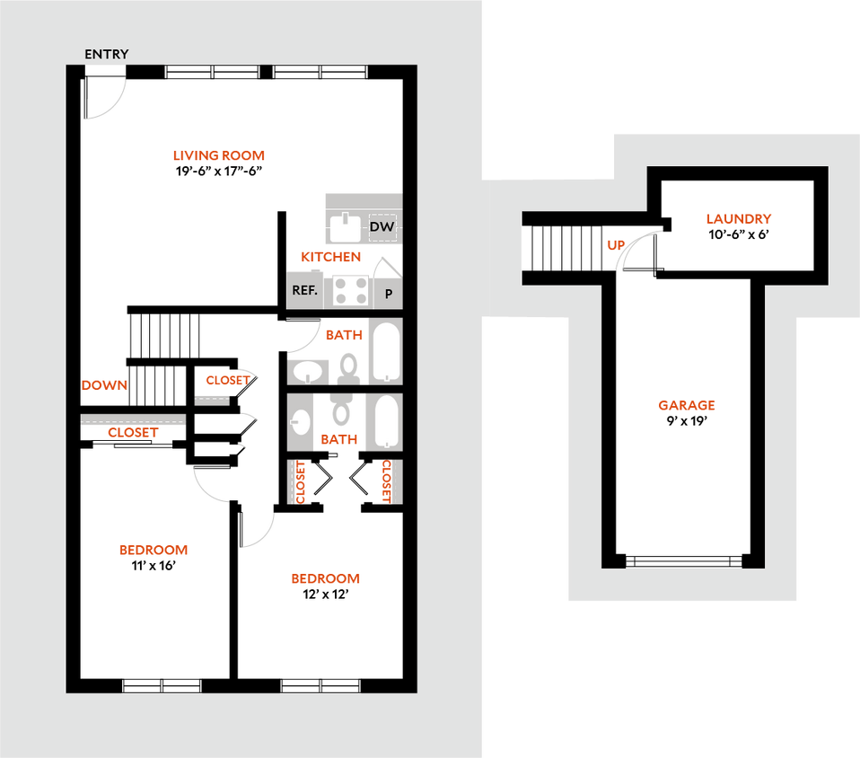 Floor Plan - Plan 2BR