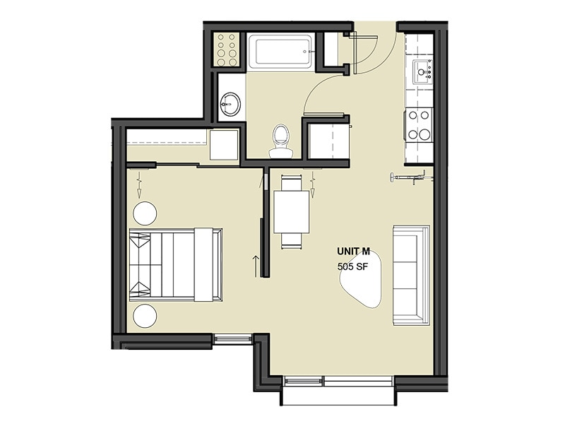 Floor Plan - Unit M