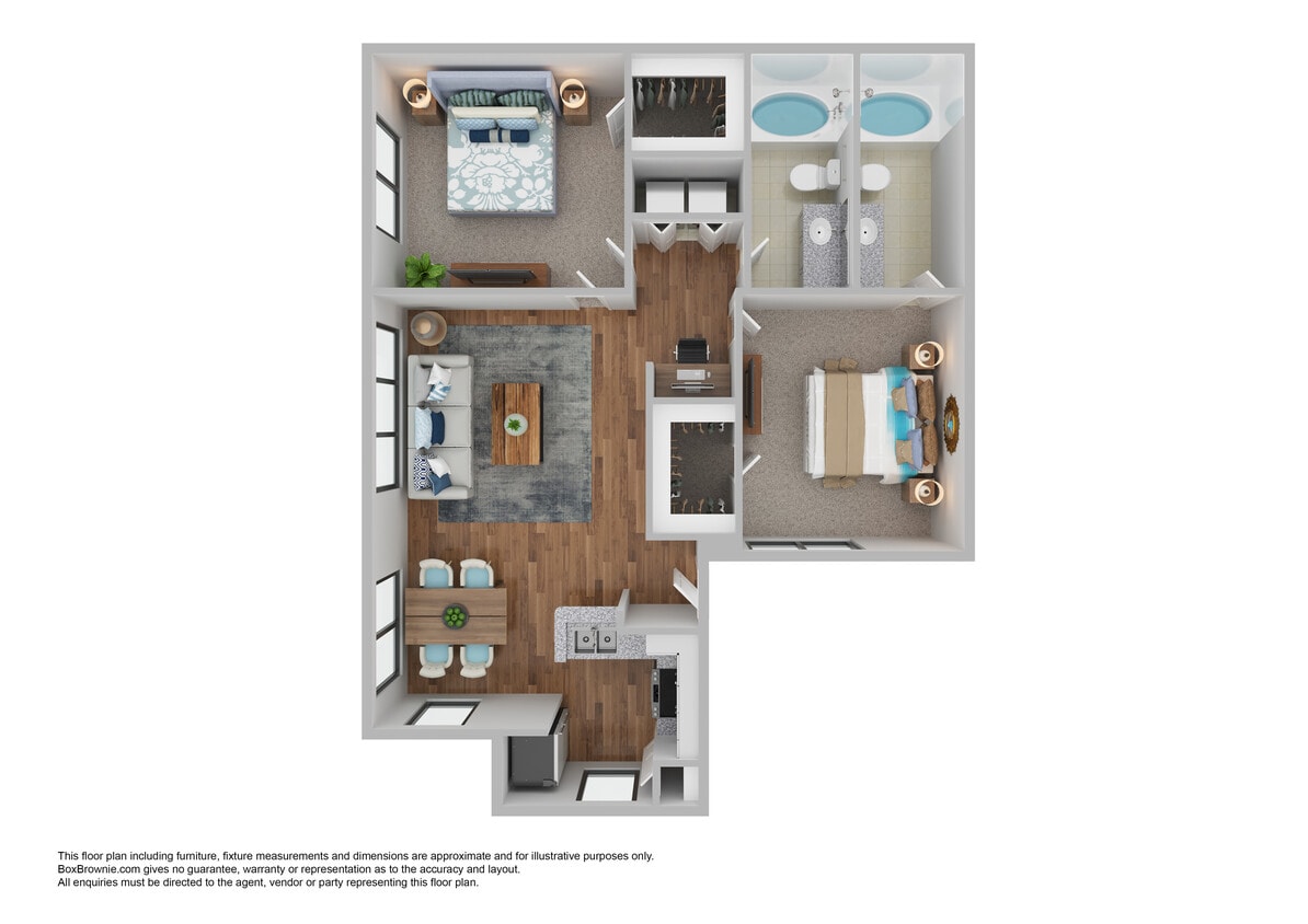 B2 - 2 Bedroom 2 Bath – Style B2 Renovated