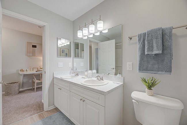 Double Vanity Bathrooms - Troy Farms