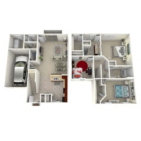 Floor Plan - The Trifecta