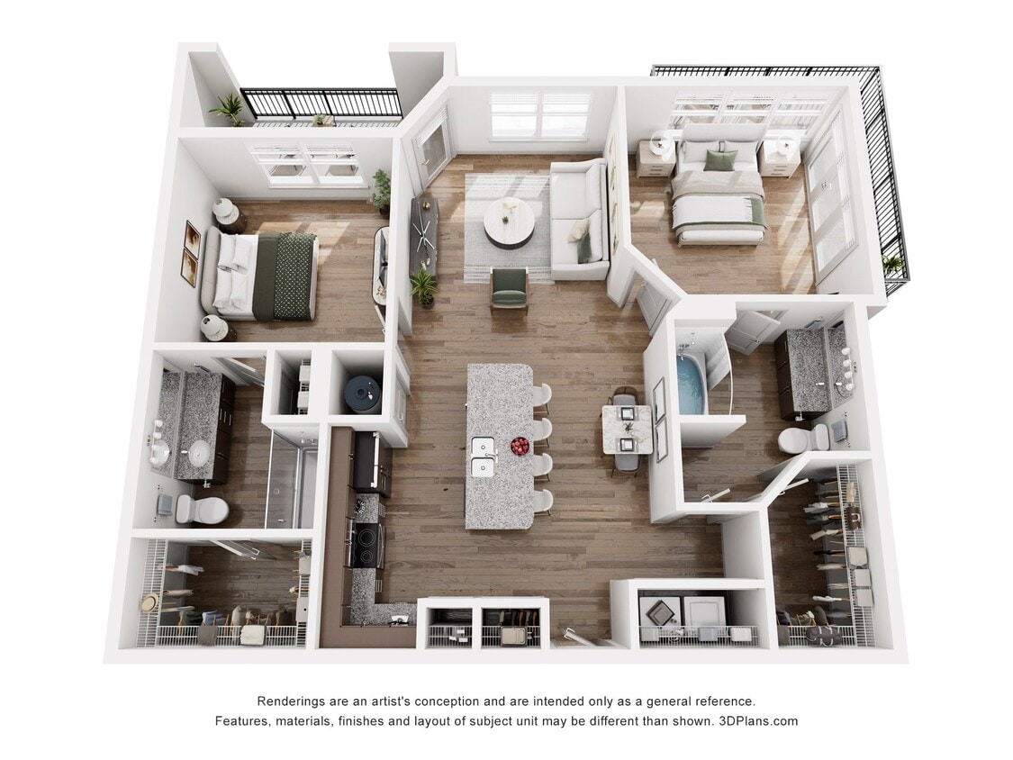 Floor Plan - B1D - Mantle